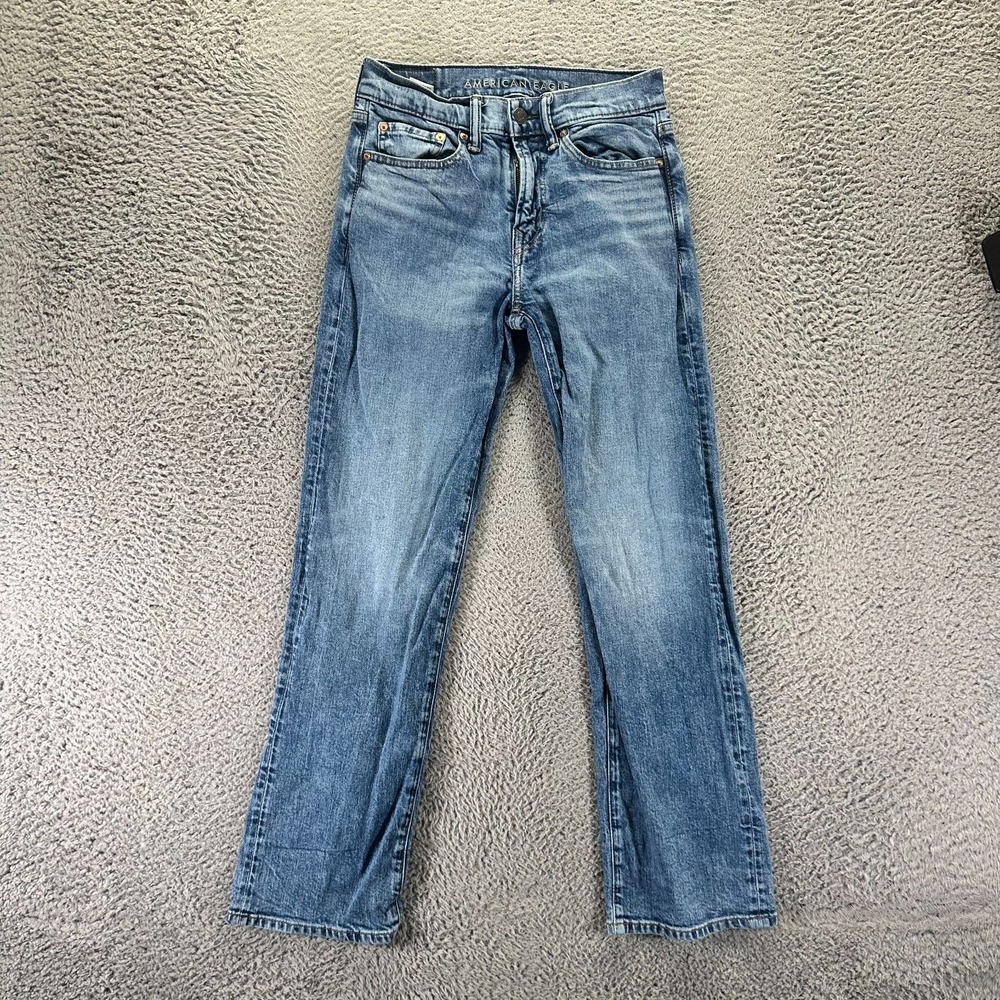 American Eagle Outfitters Jeans Mens 28x30 Blue Cotton Denim Bootcut Stretch